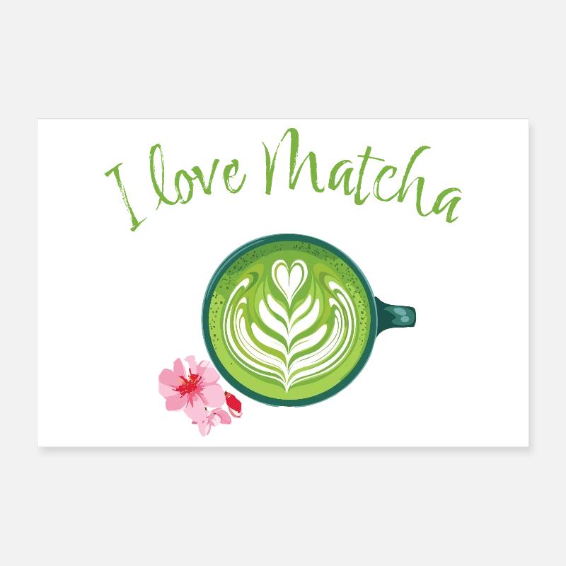 Matcha love Poster 12" x 8" (30x20 cm)