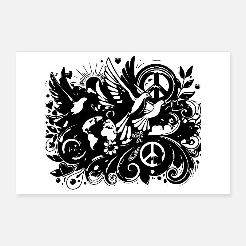 Journée de la paix Poster 30 x 20 cm