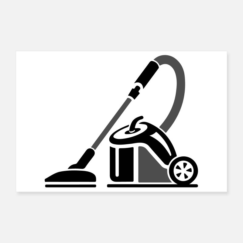Staubsauger Symbol Reinigungsfirma Poster 30x20 cm