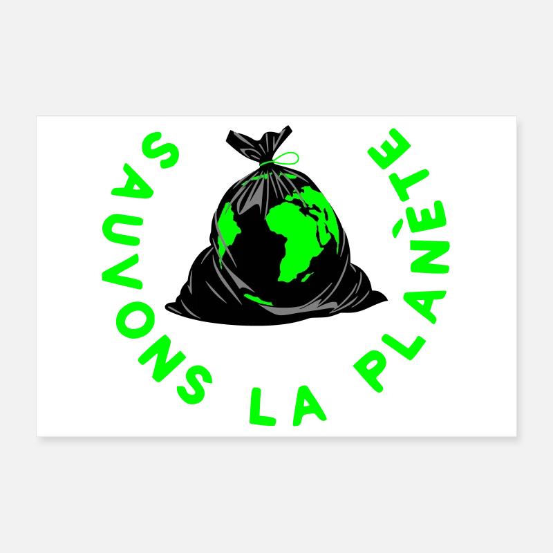Rette den Planeten Poster 30x20 cm