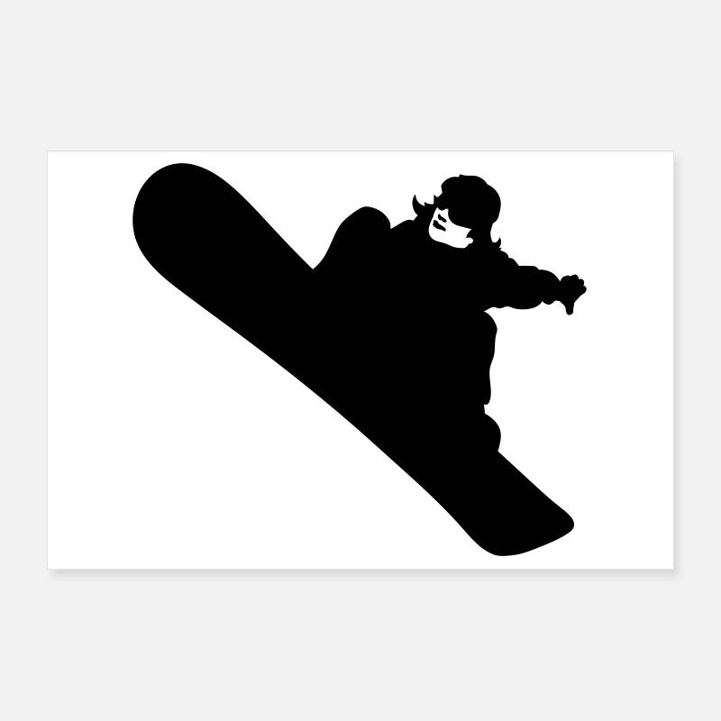 Snowboarding Poster 30x20 cm