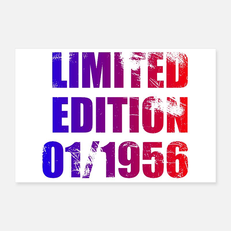 70e anniversaire édition limitée 01/1956 Poster 30 x 20 cm