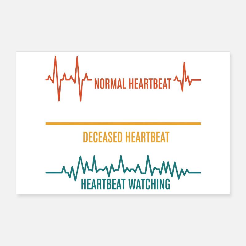 Variations du battement cardiaque Pression Poster 30 x 20 cm
