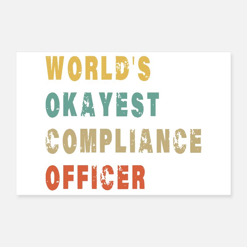 Responsable conformité le plus compétent du monde Poster 30 x 20 cm