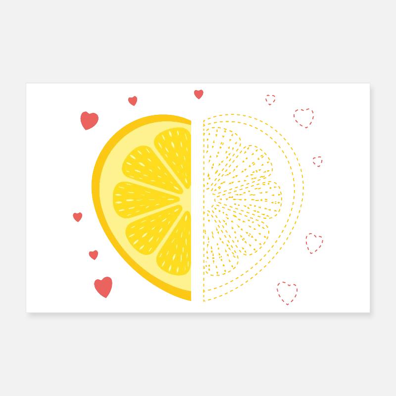 Zitronenherz – Missing My Other Half Poster 30x20 cm