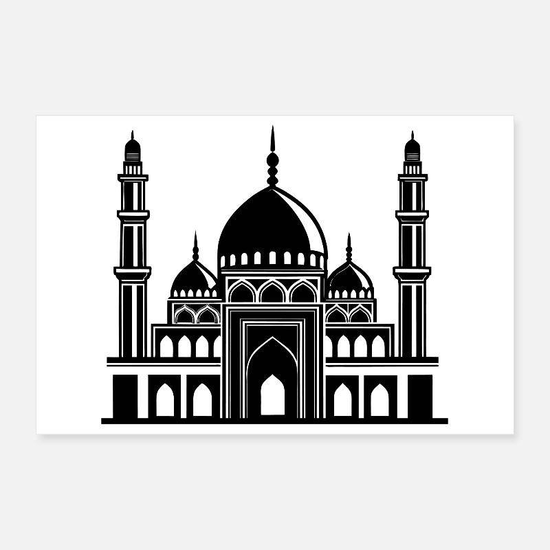 Mosque Poster 12" x 8" (30x20 cm)
