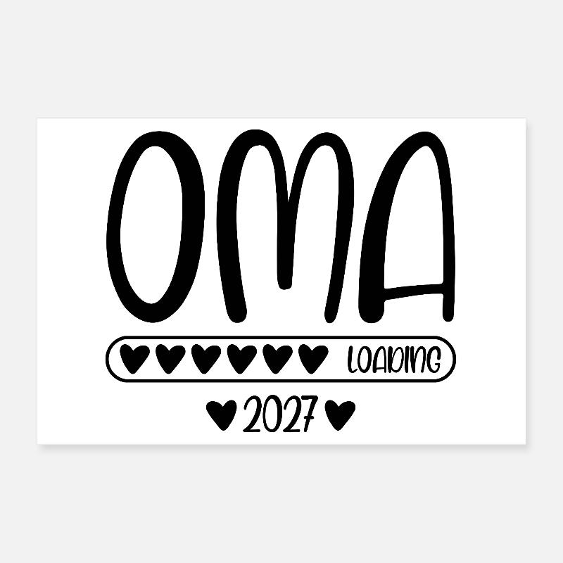 Grandma 2027 loading Poster 12" x 8" (30x20 cm)