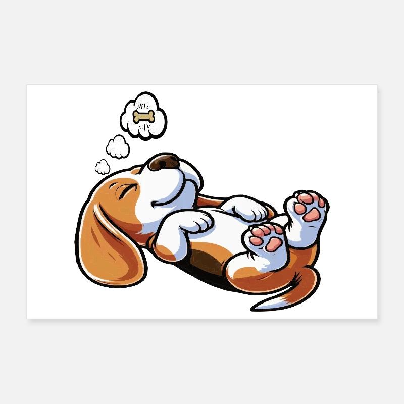 Beagle Propriétaire de Beagle Propriétaire de Beagle chien beagle Poster 30 x 20 cm