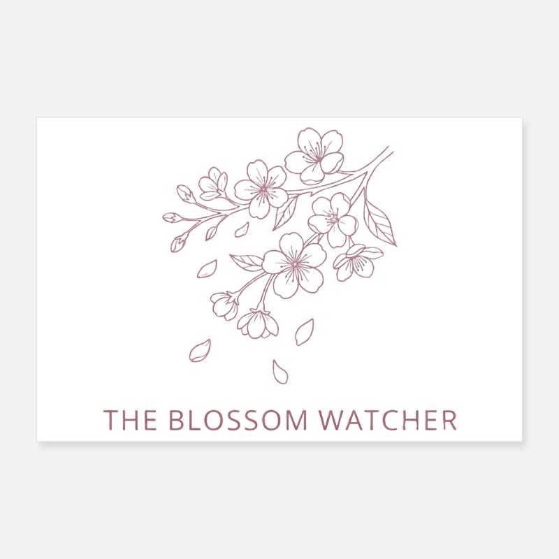 The Blossom Watcher - Illustrations de la saison Spring Snow UK Poster 30 x 20 cm