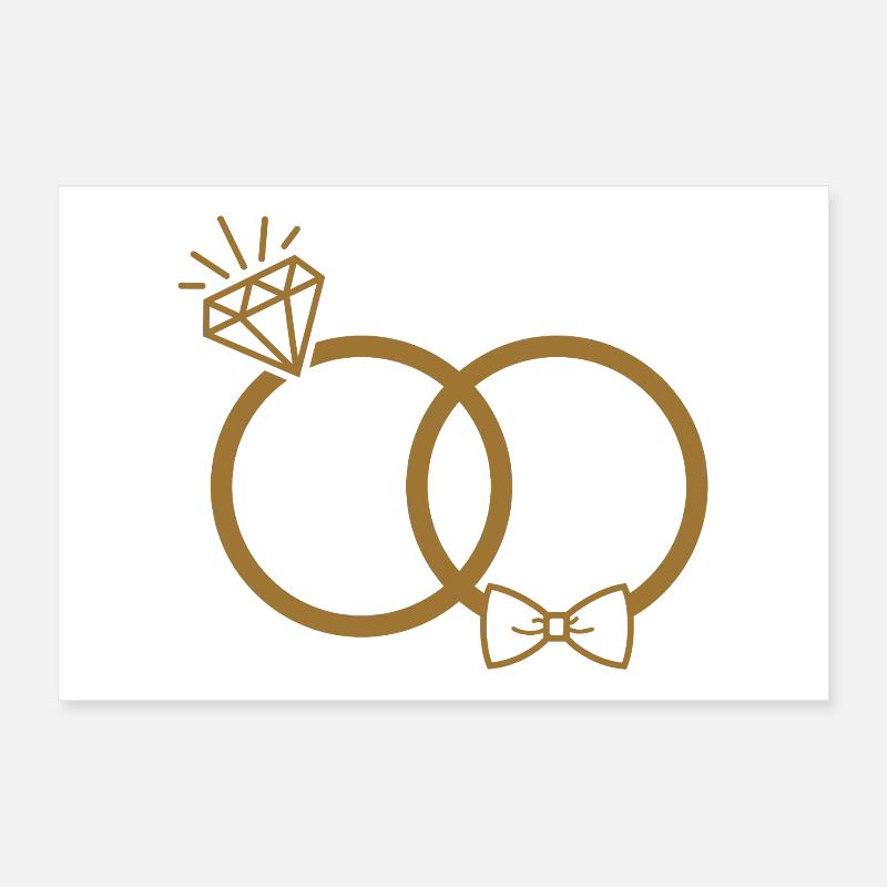 Eheringe Poster 30x20 cm