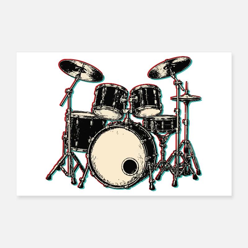 percussion Poster 30 x 20 cm
