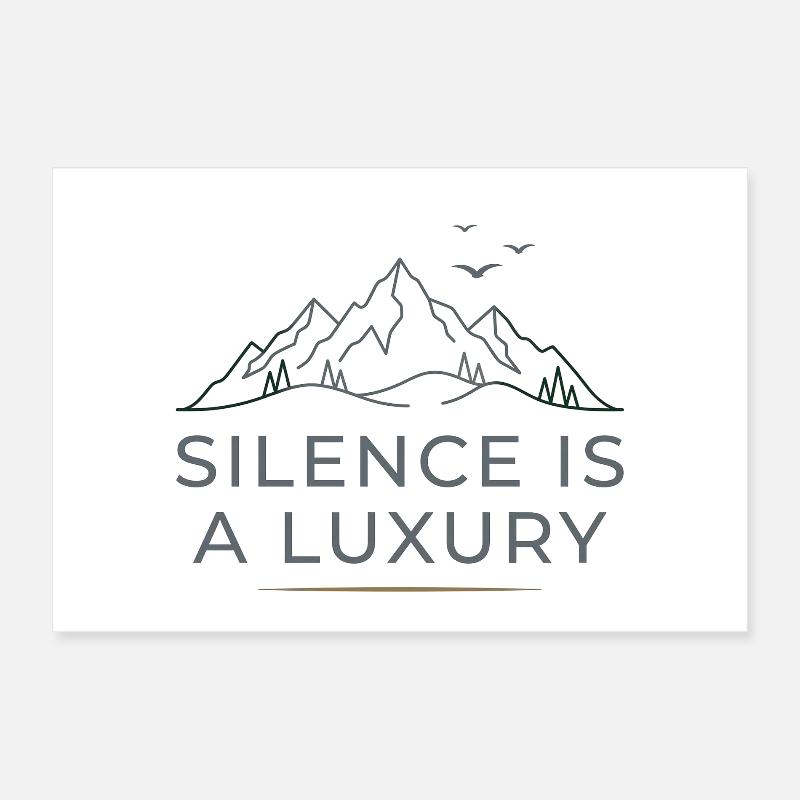 Ruhe Ist Luxus Poster 30x20 cm