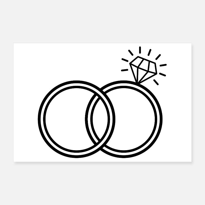 Bague en diamant Poster 30 x 20 cm