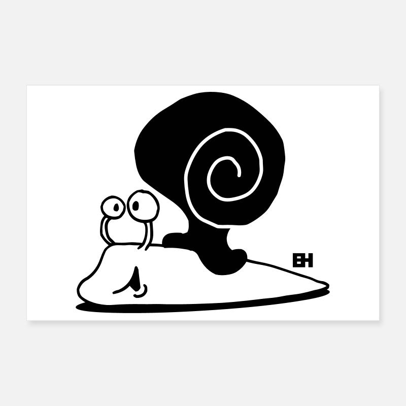 Schnecke Poster 30x20 cm