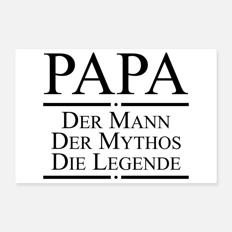 Dad legend Poster 12" x 8" (30x20 cm)