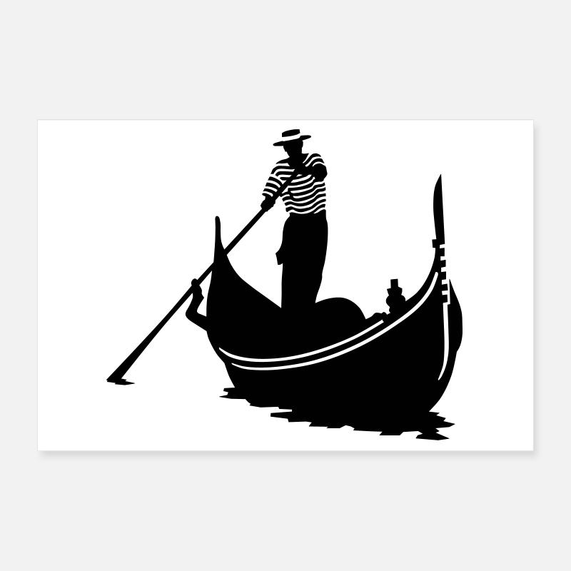 gondolier Poster 30 x 20 cm