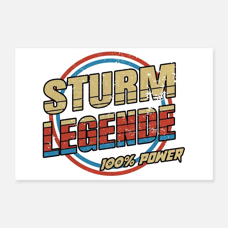 Sturm Legende Poster 30x20 cm