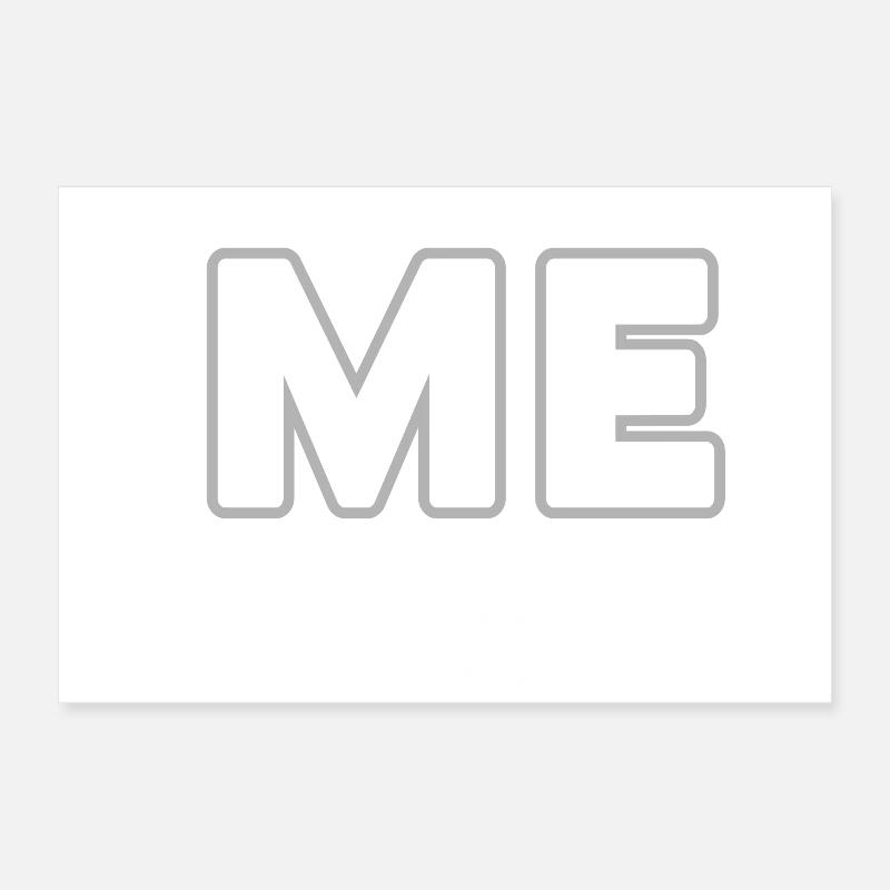 Me (dark) Poster 12" x 8" (30x20 cm)