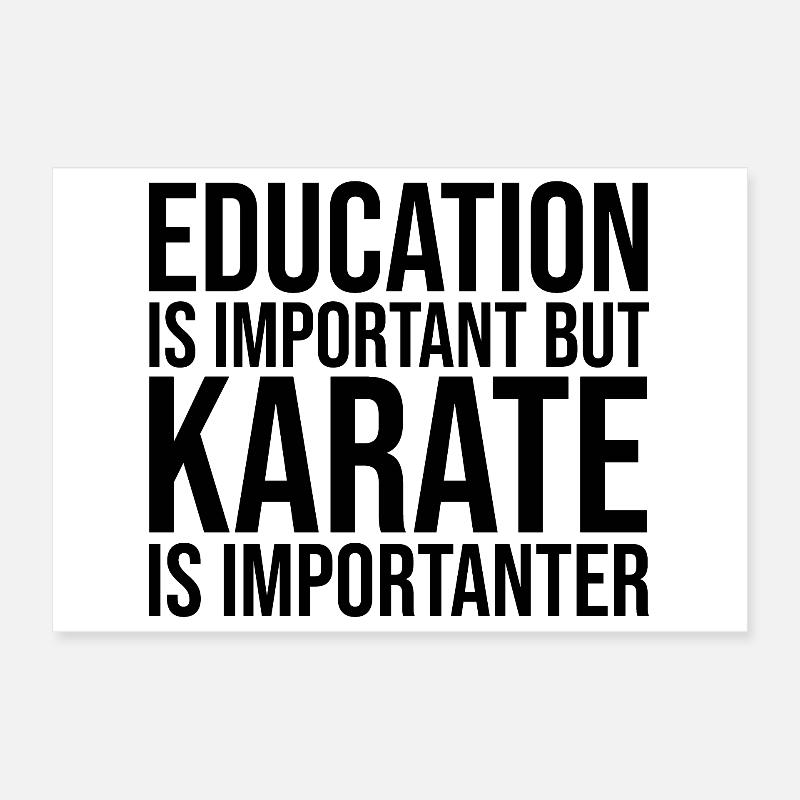 Karate Poster 12" x 8" (30x20 cm)