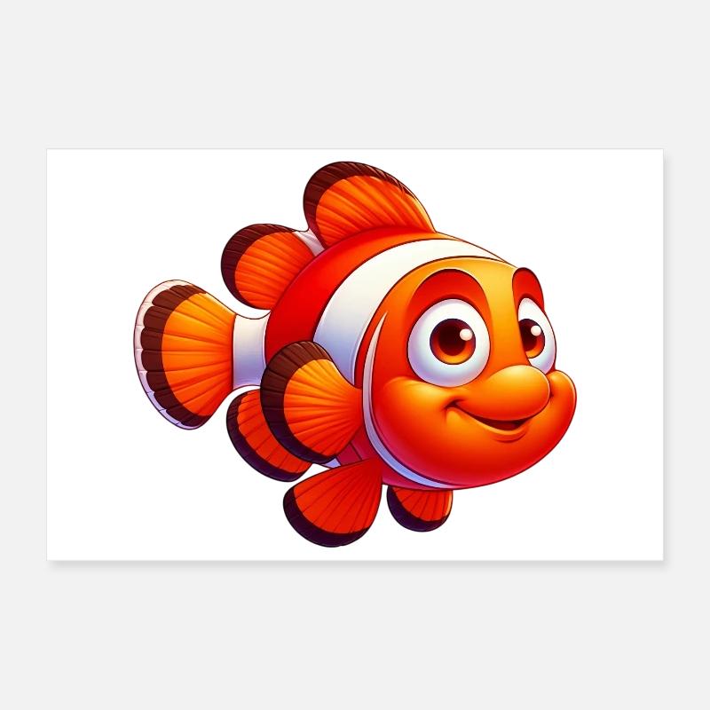 Clownfish Poster 12" x 8" (30x20 cm)