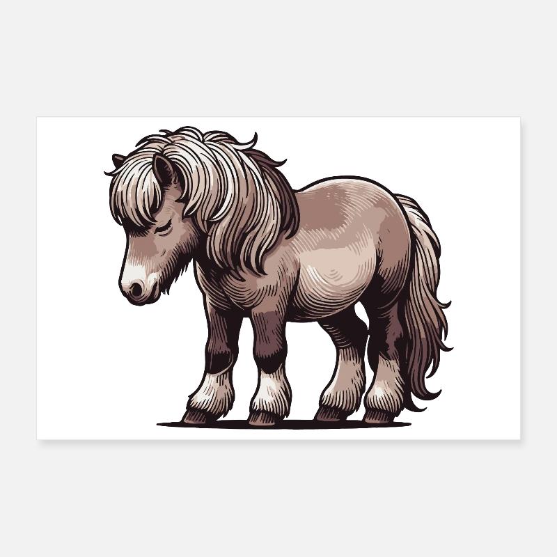 Pony Poster 30x20 cm