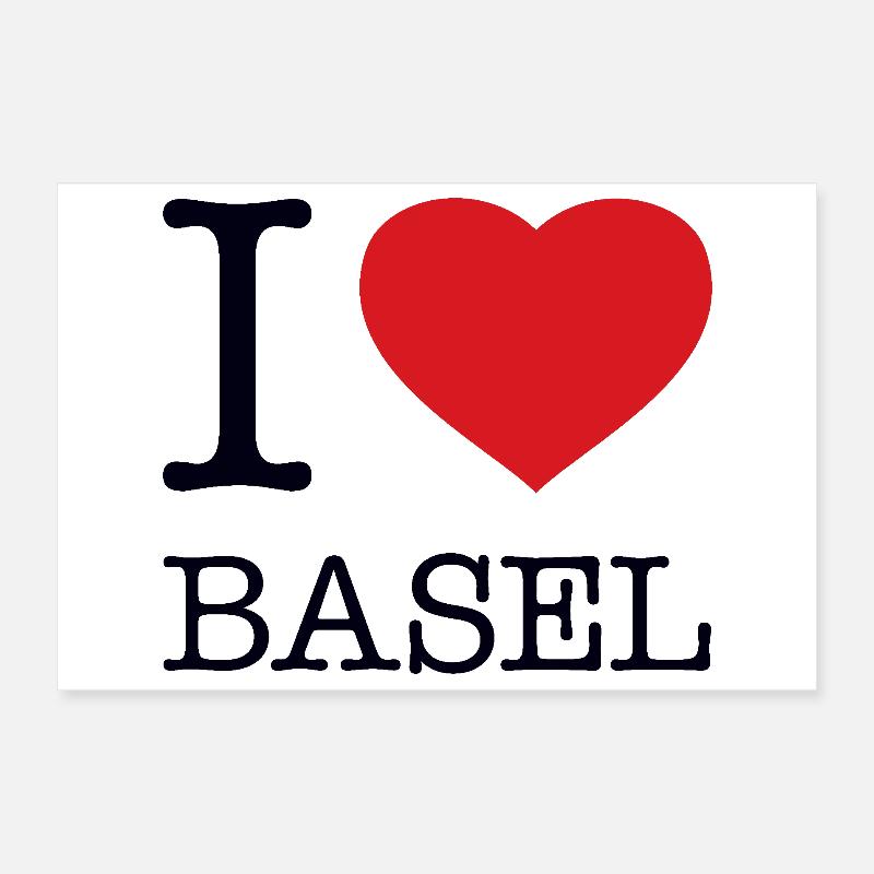 I LOVE BASEL Poster 30x20 cm