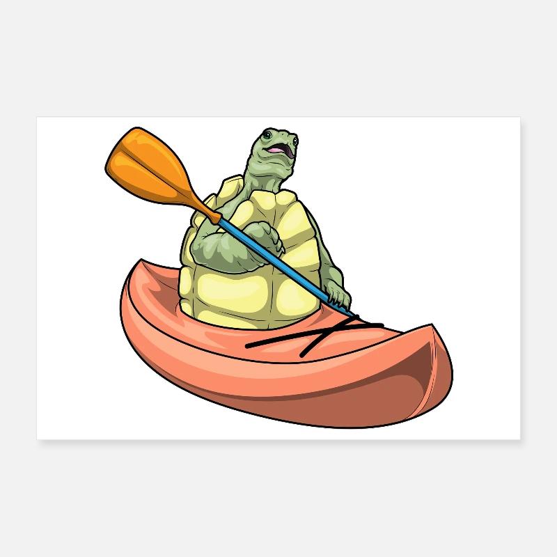 Petit bateau Turtle Poster 30 x 20 cm