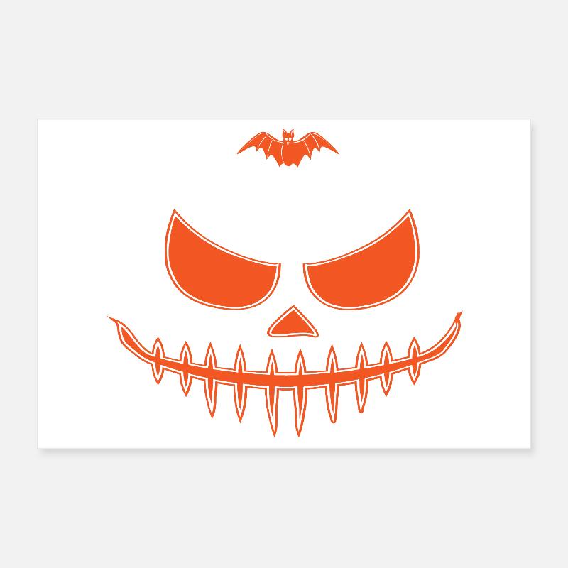 Conception du masque Boo d’Halloween Poster 30 x 20 cm