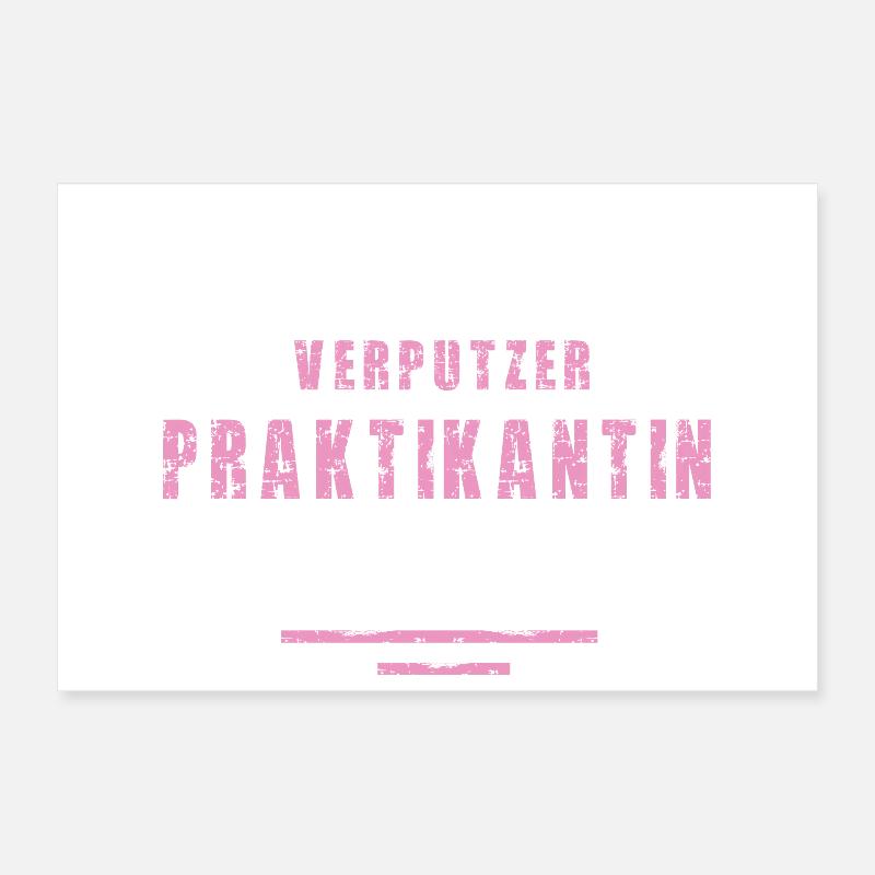 Plasterer Intern Thank You Internship Plastering Poster 12" x 8" (30x20 cm)