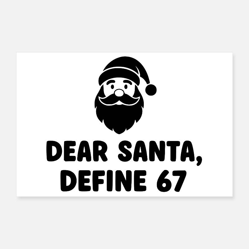 Cher Père Noël Define 67 Poster 30 x 20 cm