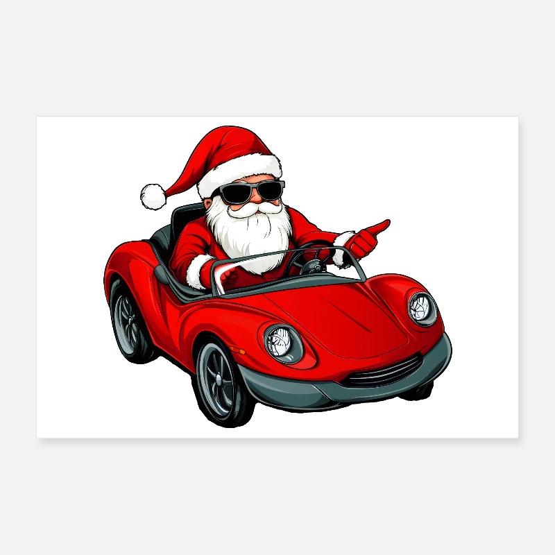 Drivers Christmas Poster 12" x 8" (30x20 cm)