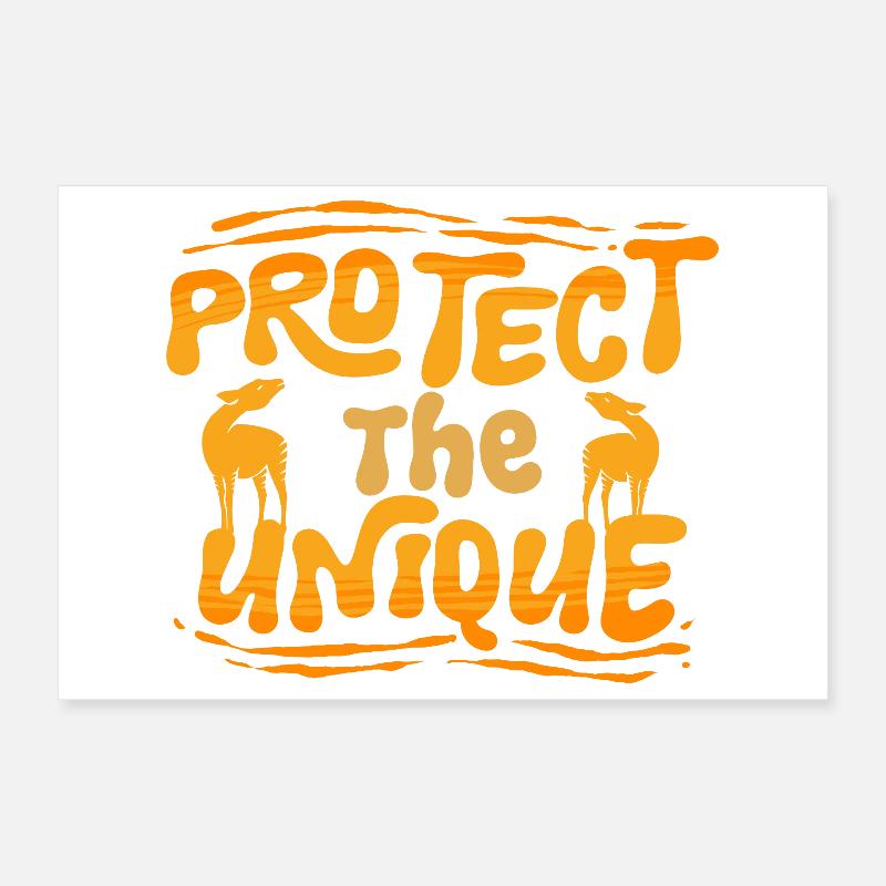 Okapi Tier Protect The Unique Poster 30x20 cm