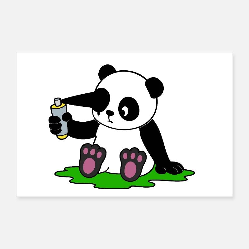 DIY Panda Poster 30 x 20 cm
