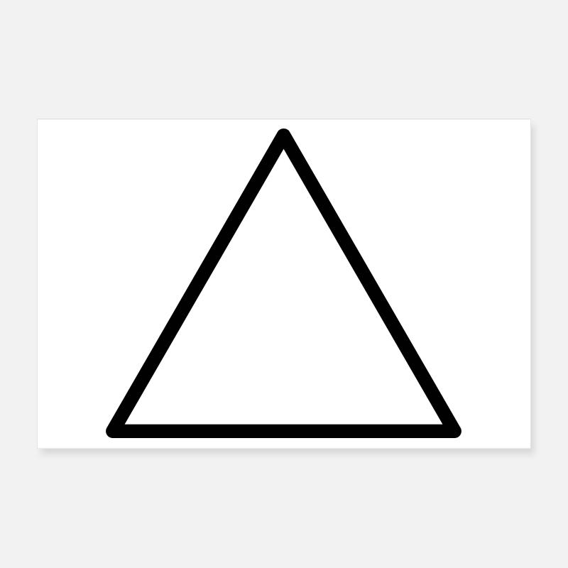Dreieck Poster 30x20 cm