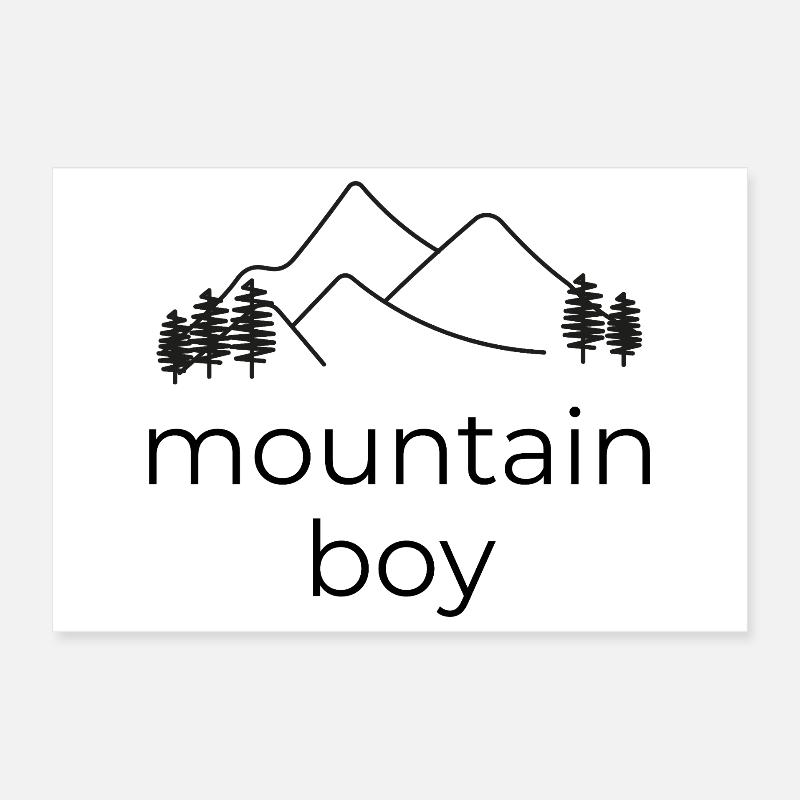 Mountain Boy Poster 30x20 cm