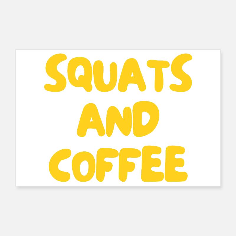 Squats et café Poster 30 x 20 cm