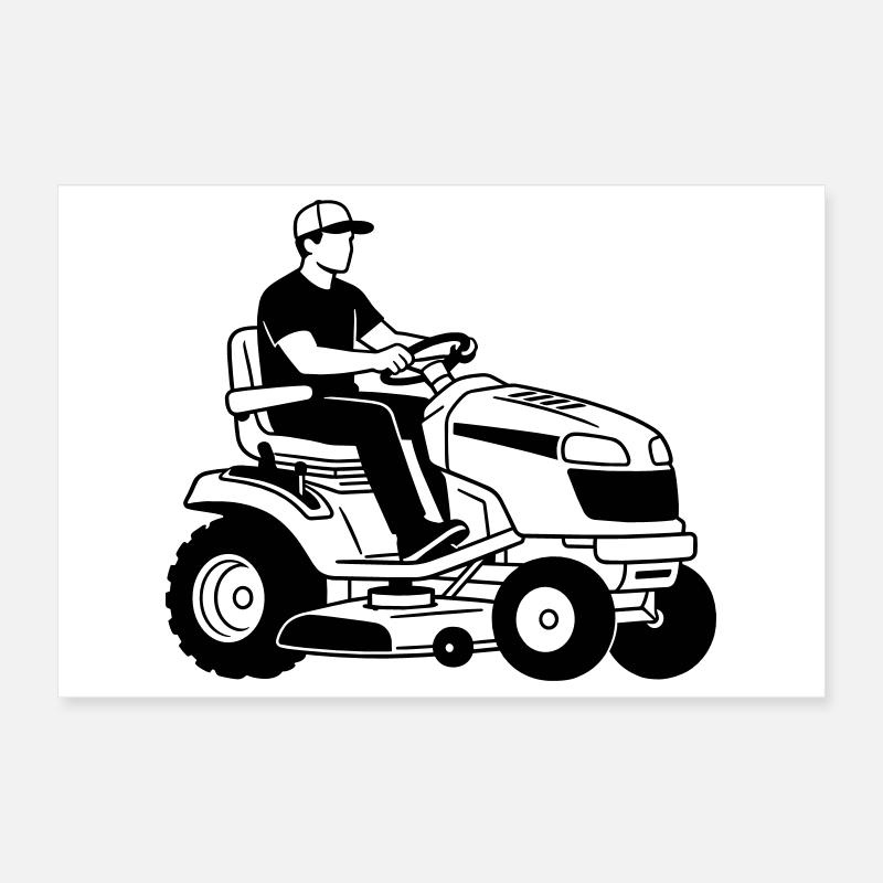 Tondeuse à gazon Poster 30 x 20 cm