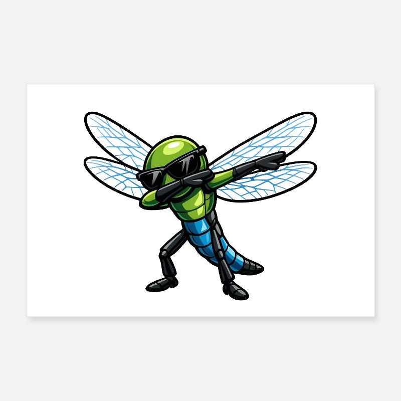 Dab de la Libellule Poster 30 x 20 cm