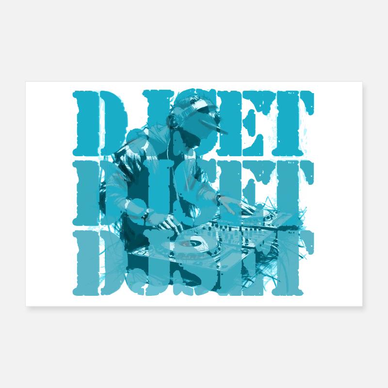 DJ set Poster 30 x 20 cm