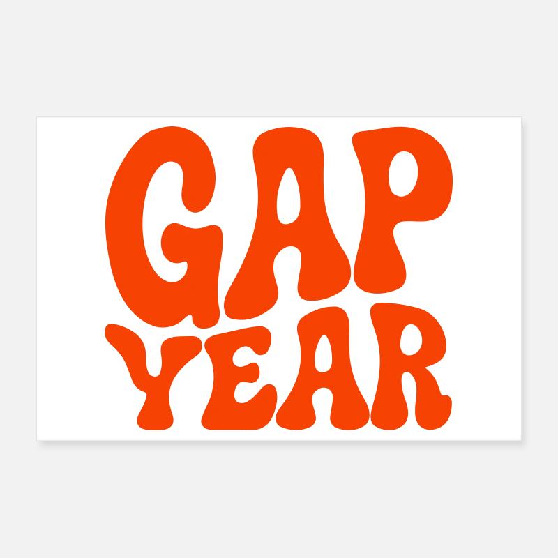 Gap Year Poster 30x20 cm