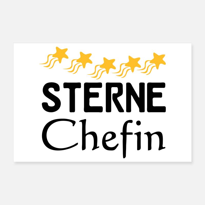 Sterne Chefin Geschenk Poster 30x20 cm