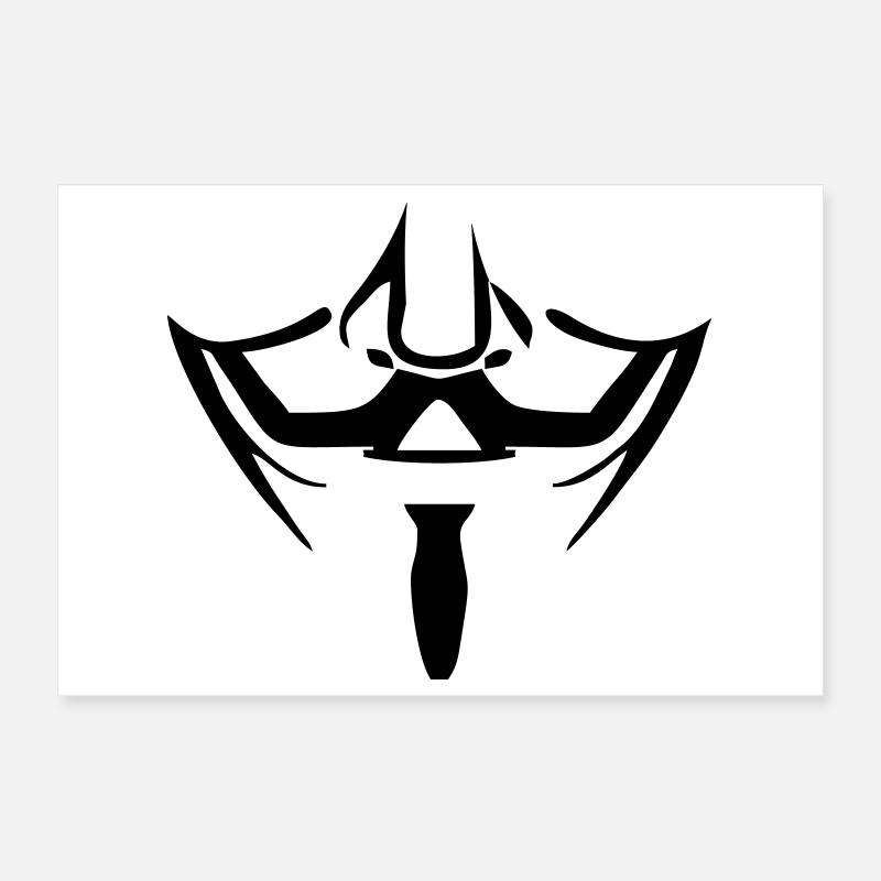 Anonymous Maske Poster 30x20 cm