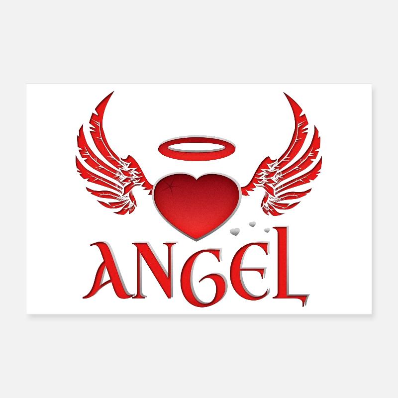 Angel & Devil Poster 12" x 8" (30x20 cm)