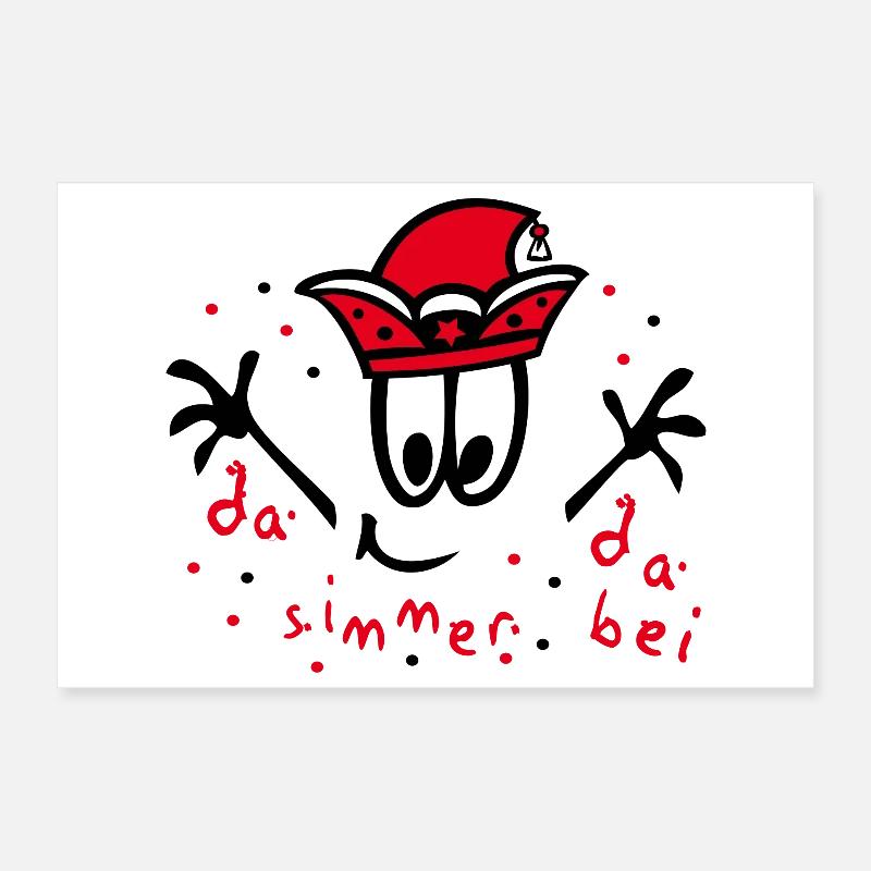 Carnaval avec des confettis, carnaval Poster 30 x 20 cm