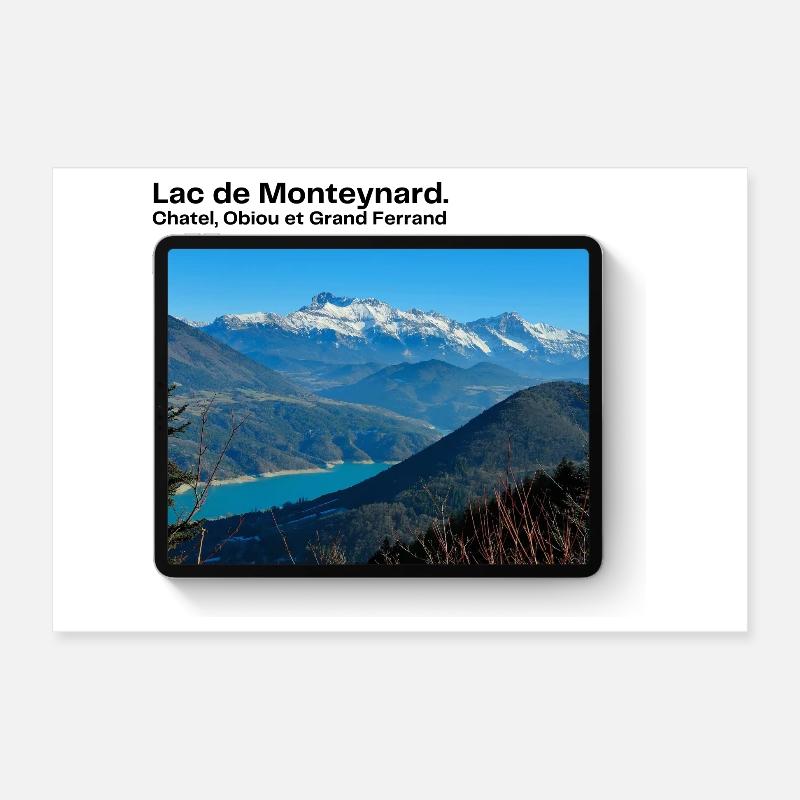 Lac de monteynard Poster 30 x 20 cm