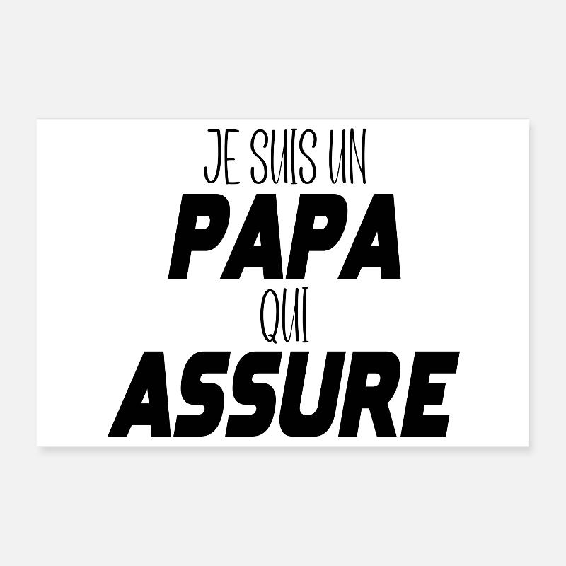 Ich bin ein Vater, der versichert Poster 30x20 cm