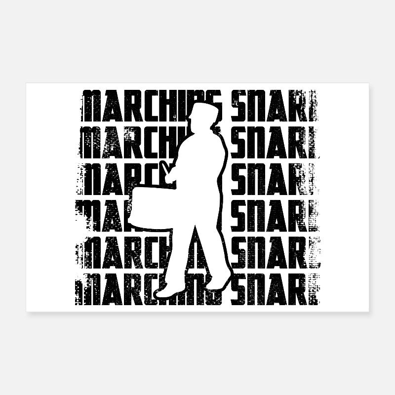 Marching drummers Poster 12" x 8" (30x20 cm)