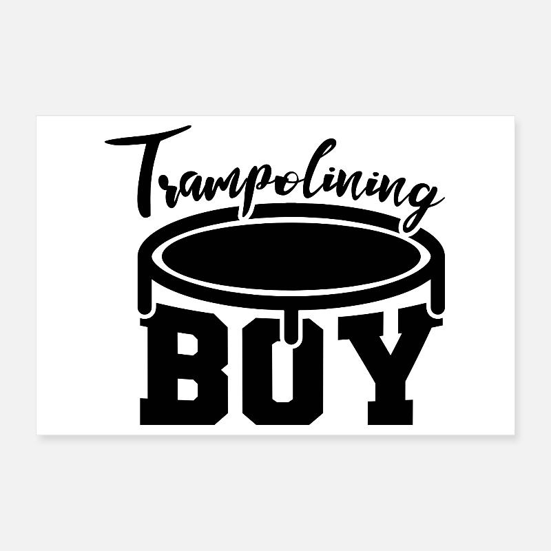 Drôle de pull trampoline Poster 30 x 20 cm