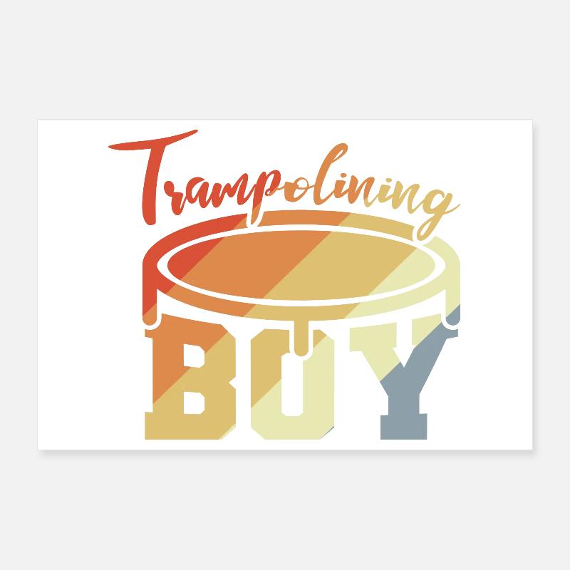 Trampoline Boy Poster 12" x 8" (30x20 cm)