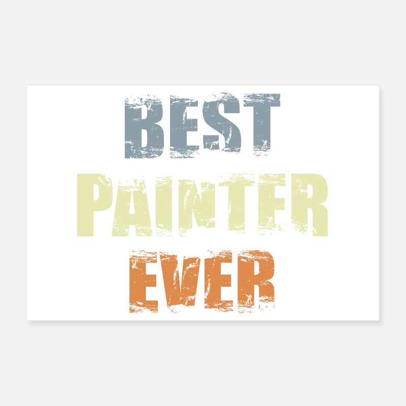 Bester Maler Lackierer Poster 30x20 cm